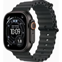 Смарт-годинник Apple Watch Ultra 3 GPS + Cellular 49mm Black Titanium Case with Black Ocean Band (MF0J4QP/A)