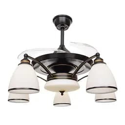 Люстра потолочная Brille вентилятор с пультом в спальню Е27 60W BR (BKL-910C/6)