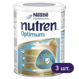 Ентеральне харчування Nestle Health Science Nutren Optimum для дітей від 4 років та дорослих з ароматом ванілі 1.2 кг (3 шт. х 400 г)