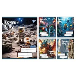 Набор тетрадей Yes Power Play А5, 18 листов 25 шт. (767850)