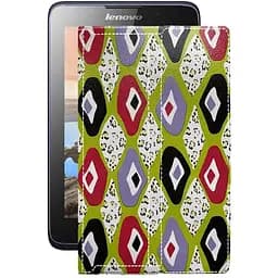 Чехол StatusCASE из экокожи для планшета Lenovo Idea Pad A3500 Камни-цветные