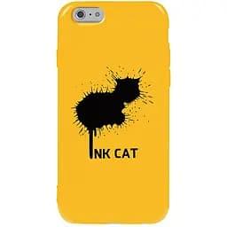 Чехол-накладка Toto Pure TPU 2 mm Print Case Apple iPhone 6/6s #48 Inkcat Yellow