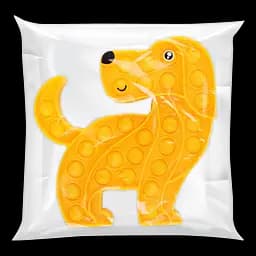 Іграшка-антистрес Pop It Offtop Пес, жовтий (866743)