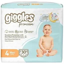 Подгузники Giggles Premium 4 Maxi 7-18 кг 30 шт (8680131206902)