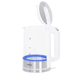 Скляний чайник 1.7 л з регулятором температури Mesko MS 1301w - мініатюра 4