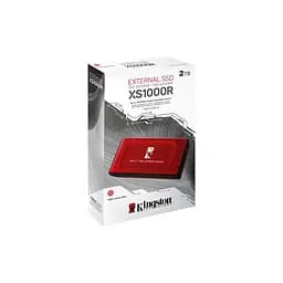 Портативний SSD Kingston XS1000R BOC 2TB USB 3. 2 Gen2 Type-C 3D NAND Червоний - мініатюра 2