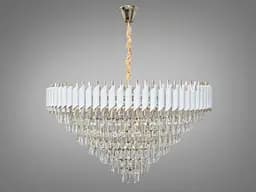 Стильна новинка, кришталева люстра великого діаметру, 18 ламп