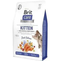 Сухий корм Brit Care Cat by Nutrition Kitten Gentle Digestion Immunity для котят с лососем 2 кг