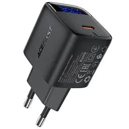 МЗП Acefast A115 PD30W GaN (1USB-C) + кабель Type-C to Type-C Black - мініатюра 2