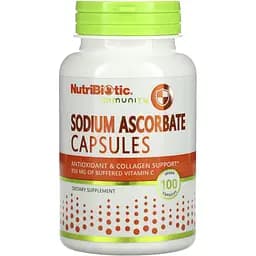 Аскорбат натрия NutriBiotic Sodium Ascorbate 100 капсул