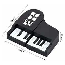 USB флеш накопичувач ColorWay Piano 64 GB 3.0 Black (CW-USBPO64) - мініатюра 8