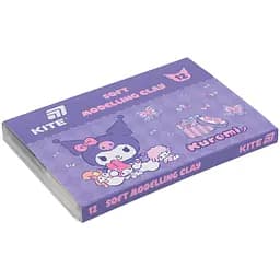 Пластилин восковой Kite Kuromi 12 цветов 240 г (HK24-1086)