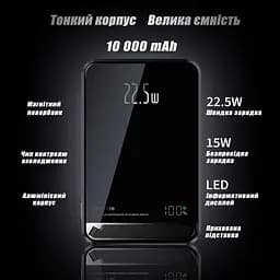 Повербанк MagSafe Delicate Powerbank з бездротовою зарядкою для iPhone магнітний 10000 mAh 20W Silver - мініатюра 4