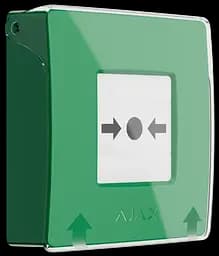 Бездротова настінна кнопка для активації пожежної тривоги Ajax ManualCallPoint Green