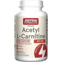 Жиросжигатель Jarrow Formulas Acetyl L-Carnitine 500 мг 60 капсул
