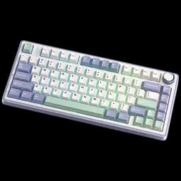Клавіатура бездротова Aula F75 Gasket Greywood V3 RGB White (6948391208640) - мініатюра 2