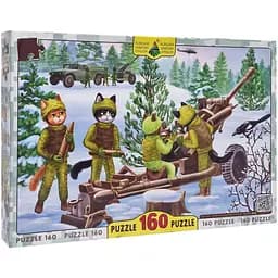 Пазлы классические Энергия Плюс Котики ВСУ Артиллеристы 84696, 160 элементов