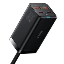 Мережевий зарядний пристрій Baseus GaN3 Pro Desktop Fast Charger 2Type-C+2USB 100 W CCGP000101 Black