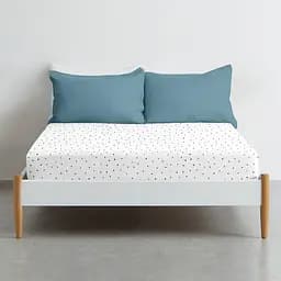 Дитяче простирадло Cosas Dots CS1 110х160 біле (DotsBlackWhite_110x160) - мініатюра 3