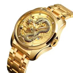 Наручний годинник Skmei 9193 Gold Gold, 9193GDGD (18394) - мініатюра 2