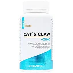 Кошачий коготь All be Ukraine Cat's Claw с витамином С и цинком 60 капсул (ABU-02013)