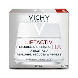 Розгладжуючий крем для обличчя Vichy Liftactiv H. A. з гіалуроновою кислотою для корекції зморшок для сухої шкіри 50 мл - мініатюра 2