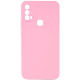 Чохол Silicone Cover Lakshmi Full Camera (AAA) для Motorola Moto E40 Рожевий / Light pink