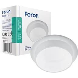 Светильник точечный Feron DL2911 MR16 круг белый матовый (41133)