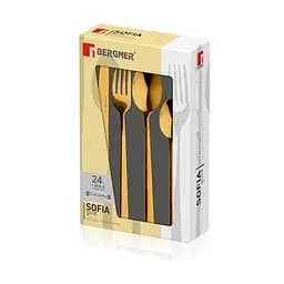 Набір столових приборів Bergner Sofia gold 24 предмети (BG-45143-GD) - мініатюра 7
