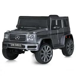 Джип M 5803EBLRS-11 радіок.2.4G 1 акум.12V9A, 4мот.35W, MP3, USB, EVA, шкір.сид., муз., світло, фарб.сірий