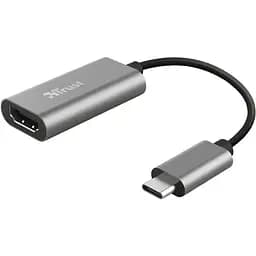 Адаптер Trust Dalyx USB-C > HDMI, 0.2м, Алюминий, черный teh0018506