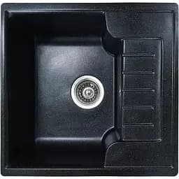 Гранітна кухонна мийка Romzha Klasicky 51 Antracit (902) з крилом