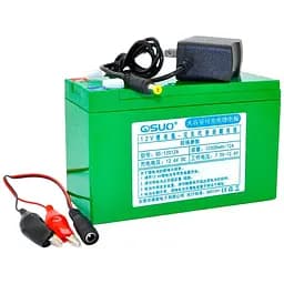 Аккумуляторная батарея литиевая QiSuo QS12012ACH 12V 12Ah Li-ion 18650 зарядное 12.6В 1А