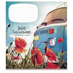 Зошит учнівський Школярик Enjoy this moment 012-2896L-2 в лінію 12 аркушів 