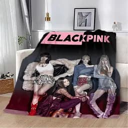 Плед плюшевий з фотографією 3D Black Pink 160х200 см - мініатюра 2