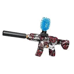 Автомат D 681 B, орбизы, автоматический, глушитель, очки, аккумулятор 7.4V, USB, красный