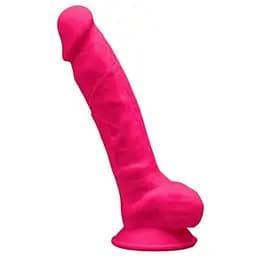 Фаллоимитатор Silexd Premium Silicone Dildo Model 1 Size 7 18.8 см розовый