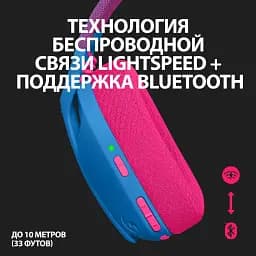 Гарнітура Logitech G435 Lightspeed Wireless Gaming - Blue (981-001062) (6736846) - мініатюра 6