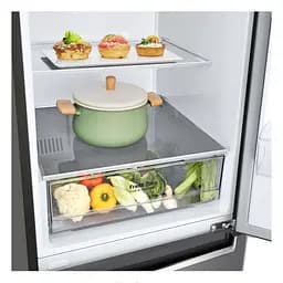 Холодильник LG 203x60х68 холодильне відділення 277 л морозильне відділення 107 л 2 двері А+ NF сірий темний (GC-B509SLCL) - мініатюра 9