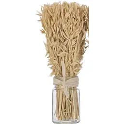 Сухоцвіти трава овес J-LINE у букеті бежевого кольору висота 30 см Бельгія (33003)