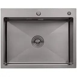Кухонная мойка Kroner KRP Schwarze - 6350HM PVD (3.0/1.0 мм) (CV031453)