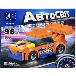 Детский конструктор-машинка Limo Toy KB 6000(Orange) от 6 лет, 96 деталей