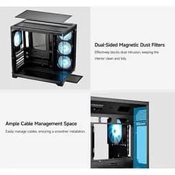Корпус PcCooler CPS C3 T700 ARGB BK (C3-T700BKD401-GL) - мініатюра 11