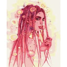 Картина по номерам Ideyka Удивительная незнакомка ©lesya_nedzelska_art KHO2578 40х50 см