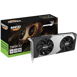 Відеокарта Inno3D GeForce RTX5070 TWIN X2 12GB GDDR7 192bit PCI Express 5.0 (N50702-12D7-195064N) - мініатюра 2
