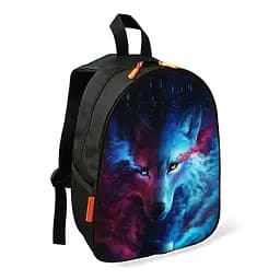 Рюкзак детский волк школьный/городской 34х27х13 см для мальчика (02724)