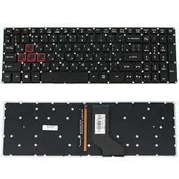 Клавіатура для ноутбука ACER (G3-571, G3-572, PH315-51, PH317-51) rus, black, без фрейма, підсвічування клавіш(оригінал)