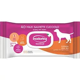 Серветки вологі Inodorina Functional Eufrasia Miele Bio для цуценят з очанкою, медом та квітковим ароматом 40 шт. (230.0130.001)