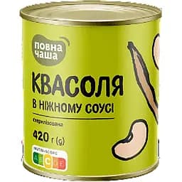Фасоль Повна Чаша в нежном соусе стерилизованная 420 г
