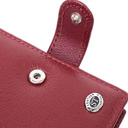 Практична візитниця з натуральної шкіри ST Leather 22468 бордова - мініатюра 3